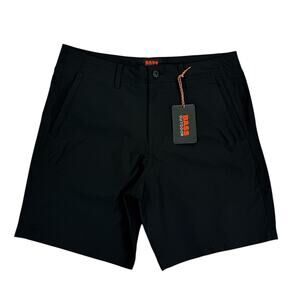 Bass Outdoor Mens Traveler Tech Commuter 8" Shorts Black 32
